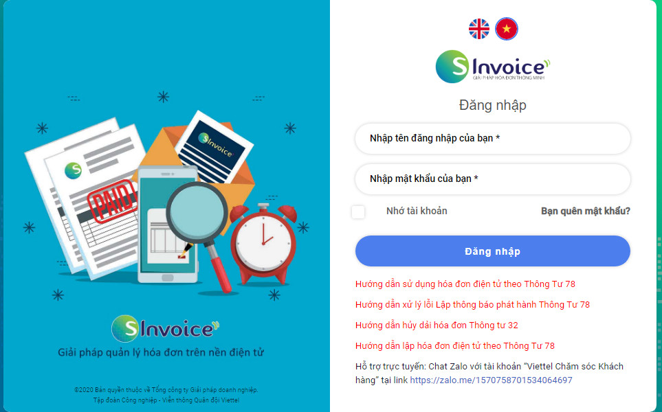 Hướng dẫn xuất hóa đơn viettel trên hệ thống vinvoice
