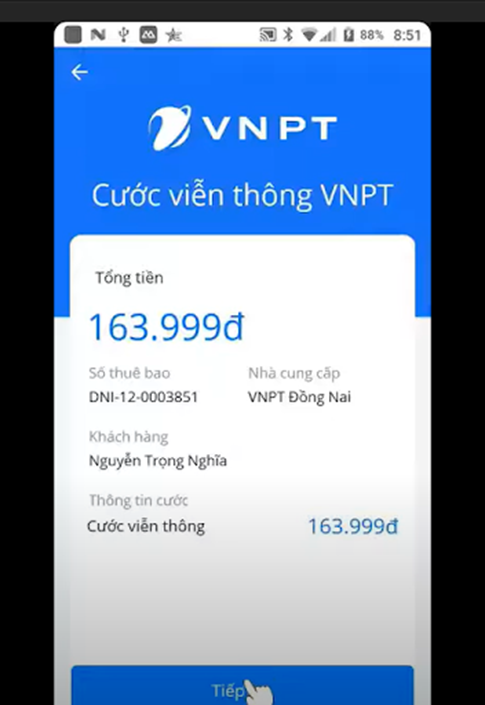 VNPT Pay bước 5