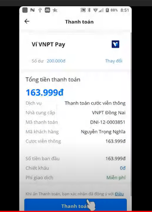 VNPT pay bước 7