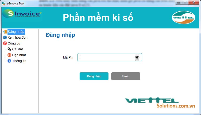 Hình 4 - Màn hình thông tin chữ ký số Viettel-CA