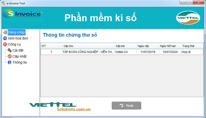 Hình 6 - Chọn thư mục lưu file *.cer