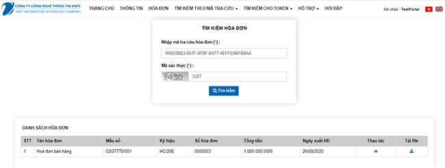 Cách tra cứu hóa đơn VNPT Invoice