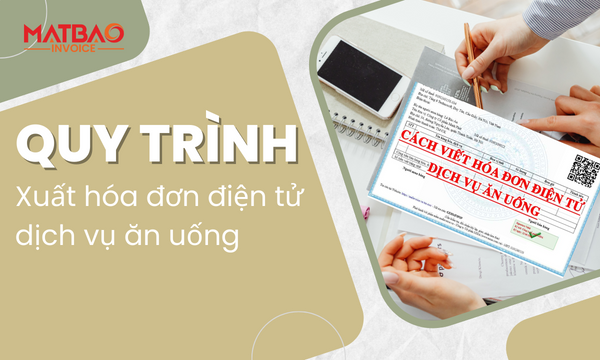 hóa đơn điện tử dịch vụ an uống