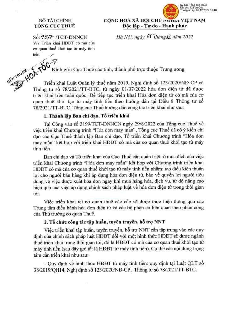 Tổng hợp các quy định về hóa đơn điện tử khởi tạo từ máy tính tiền mới nhất 2024