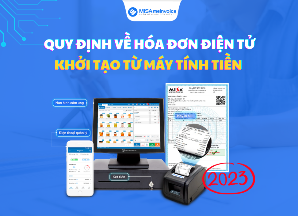 hóa đơn điện tử từ máy tính tiền