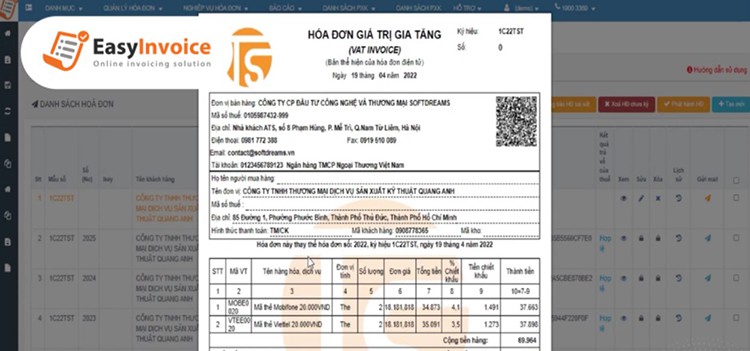 Tra cứu hóa đơn EasyInvoice (hình 5)