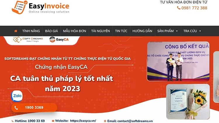 Tra cứu hóa đơn EasyInvoice (hình 8)