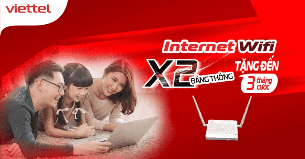 Khuyến mãi tặng cước sử dụng khi đăng ký lắp mạng Internet tại Viettel Huyện Ân Thi